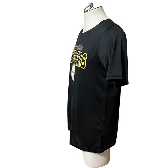 NWT NFL Official Pittsburg Steelers Football SS Black T-Shirt Size 18/20 Youth - Picture 2 of 3